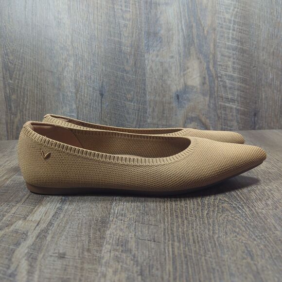 Vivaia Aria Women’s EU 41.5 US 10 Pointed Toe Ballet Flats Nutmeg Slip On Shoes - Picture 2 of 13